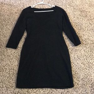 Black sweater dress